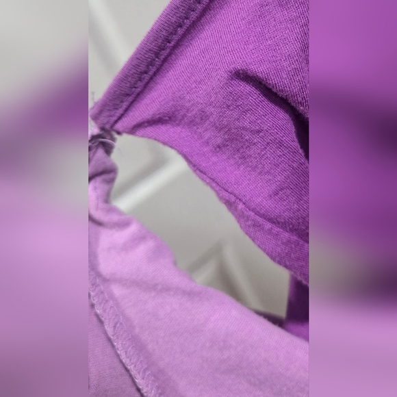 Massimo Layered Scoop Neck Tops: 2 Shades of Purple, a Long Sleeve & a Tank. 1X - Picture 6 of 6